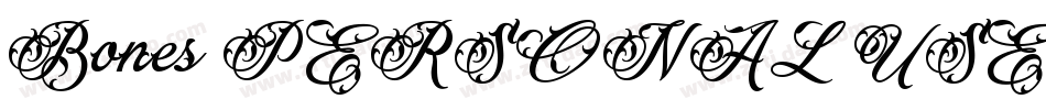 Bones PERSONAL USE O字体转换